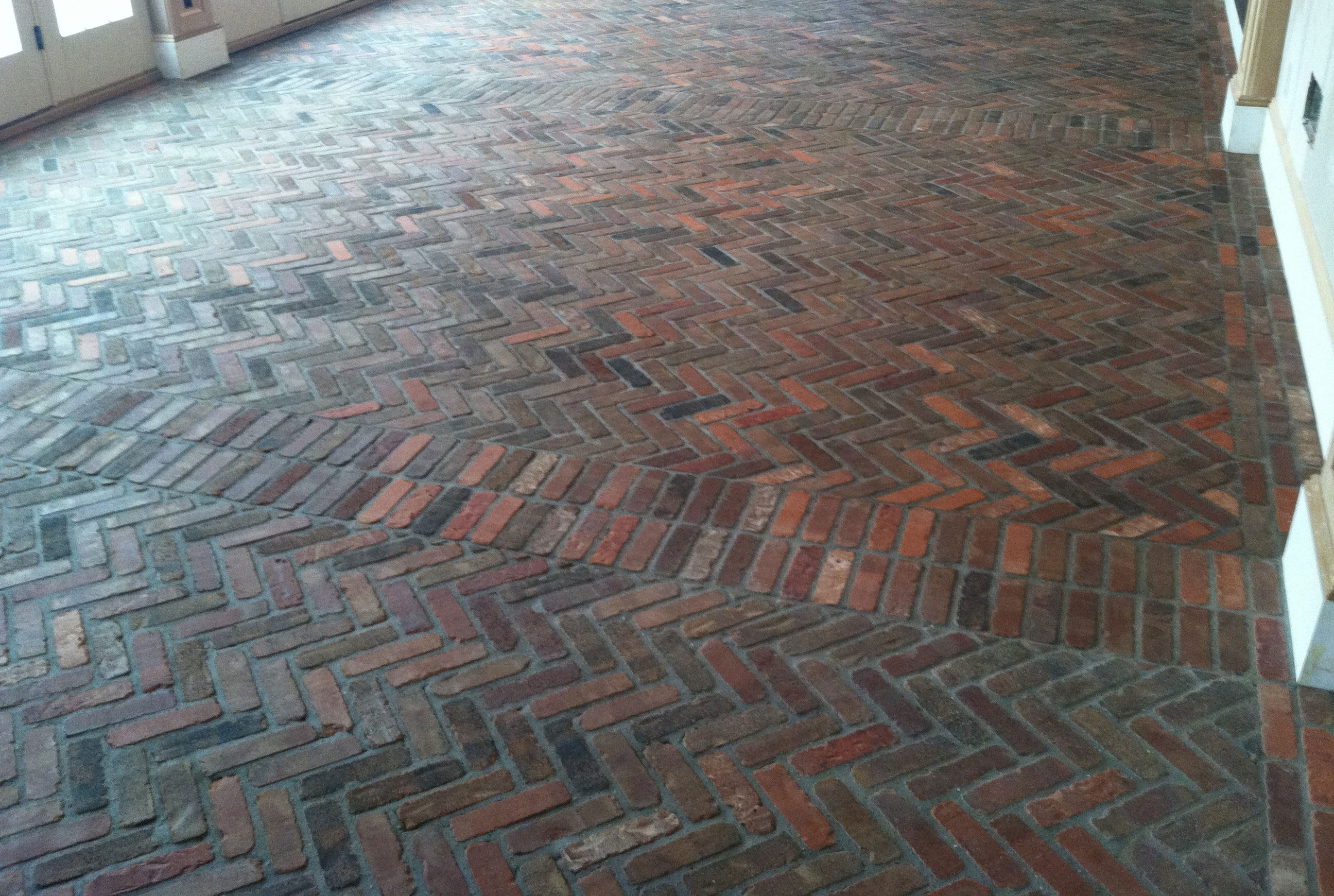 brick floor
